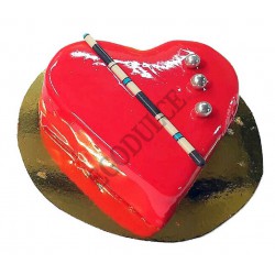 Tarta Corazón fresa